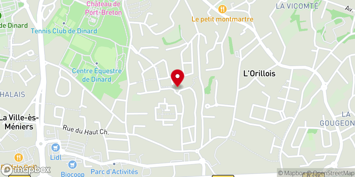 Map showing location of Chambres d'hôtes Le Prieuré