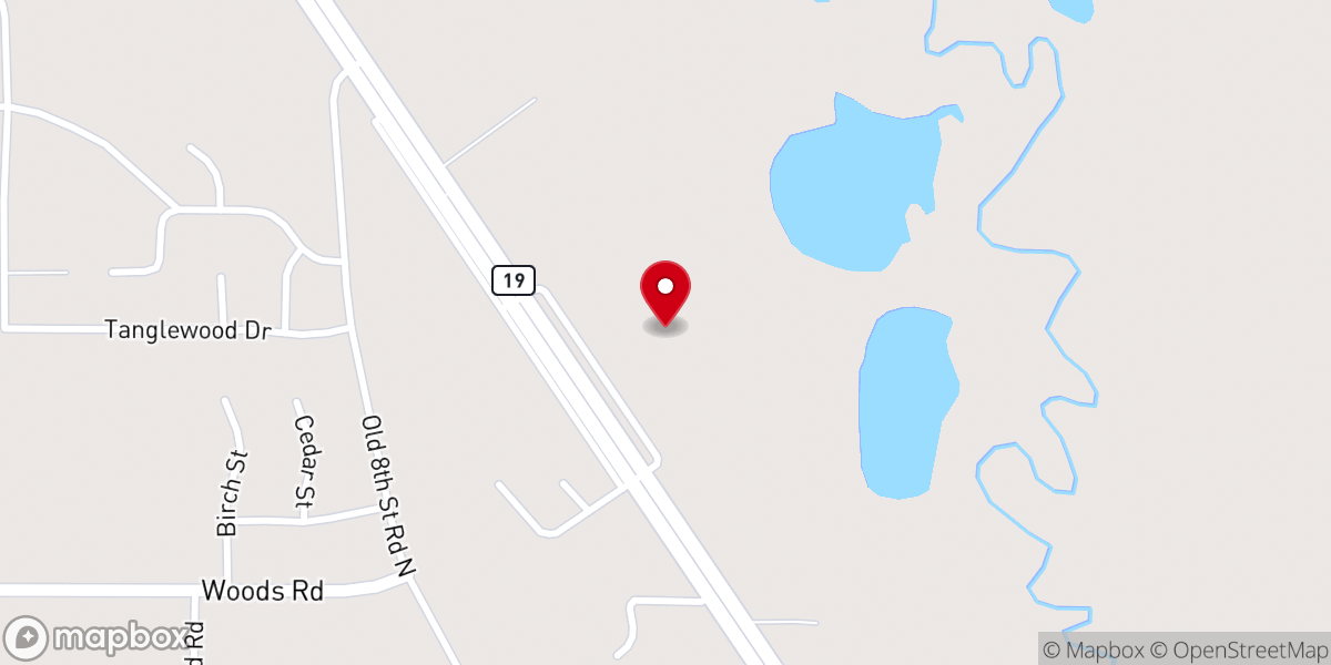 Map showing location of Faith Baptist Church