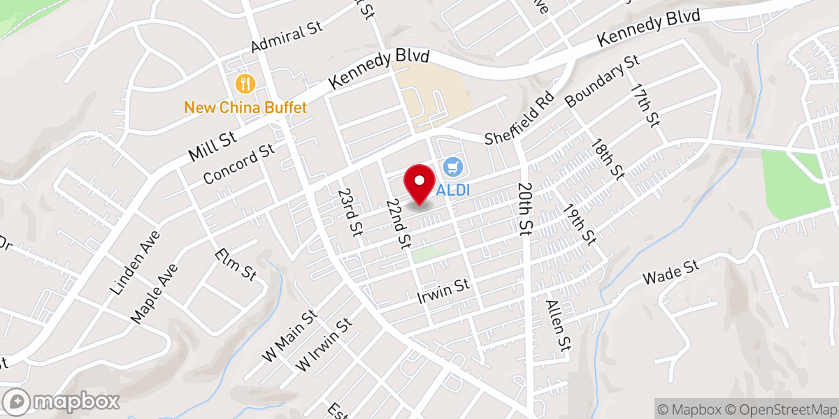 Map showing location of Kimisis Tis Theotokou Greek Orthodox Church