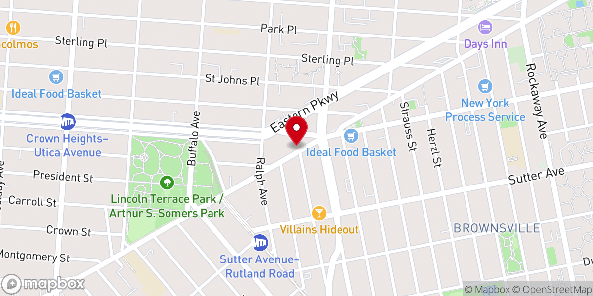 Map showing location of Apostolic Open Door Tabernacle