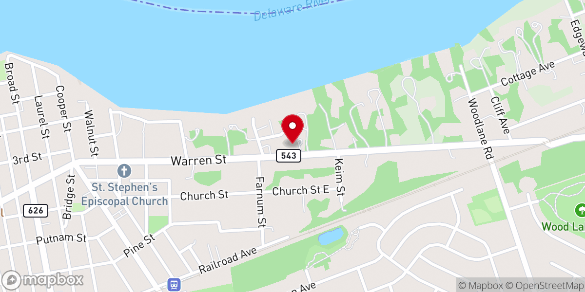 Map showing location of Restoration Church of NJ
