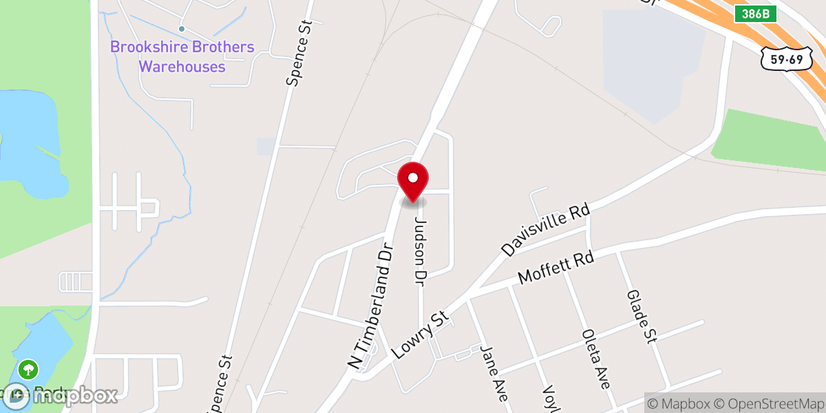 Map showing location of St. Thomas Malankara Orthodox Syrian Church, Lufkin