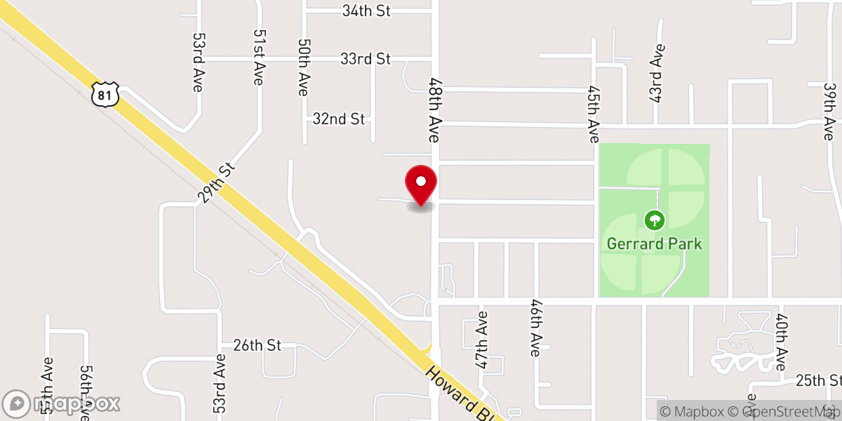 Map showing location of Iglesia Palabra de Vida Asambleas de Dios
