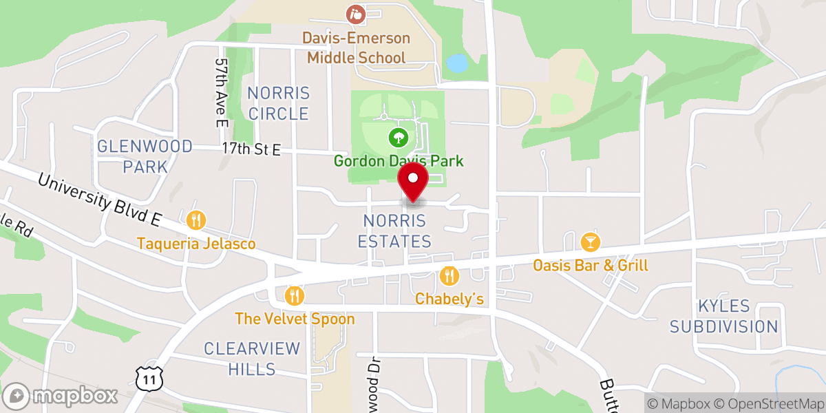 Map showing location of African Methodist Episcopal Church