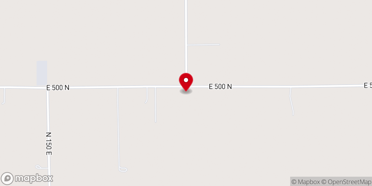 Map showing location of Burr Oak Church