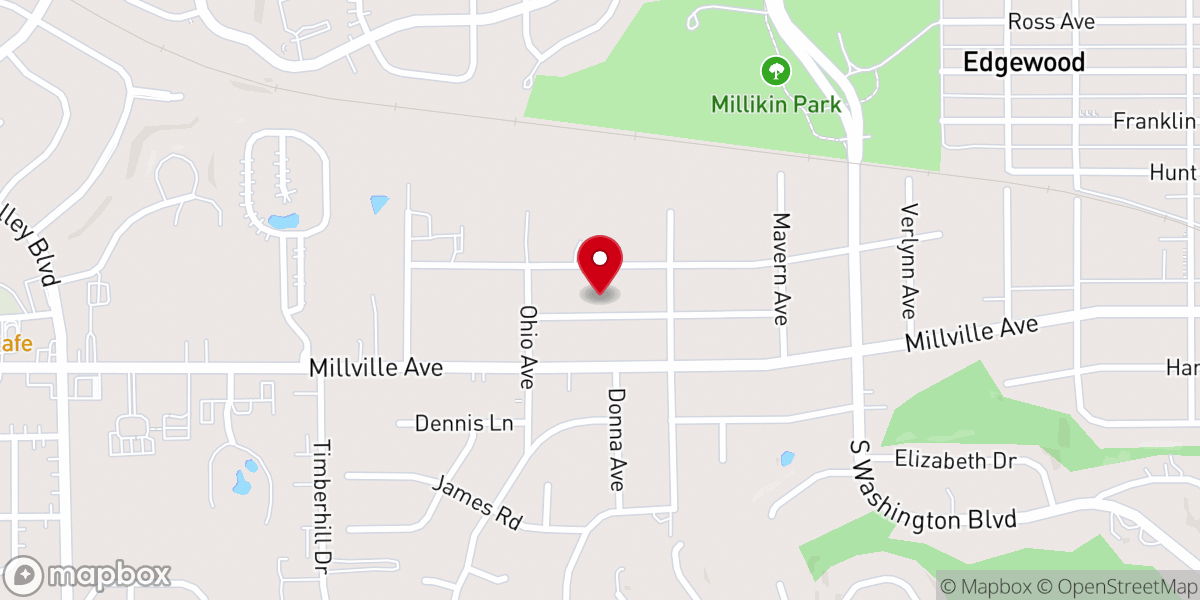 Map showing location of New Liberty United Baptist Church