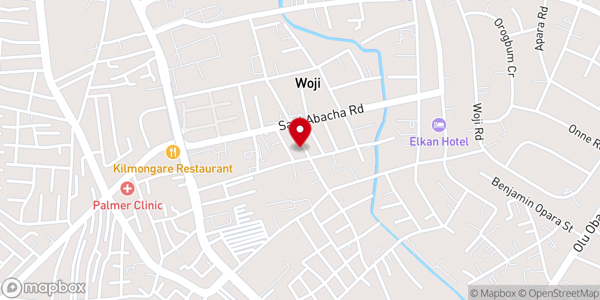 Map showing location of RCCG, Amazing Grace, Rivers Province 2.