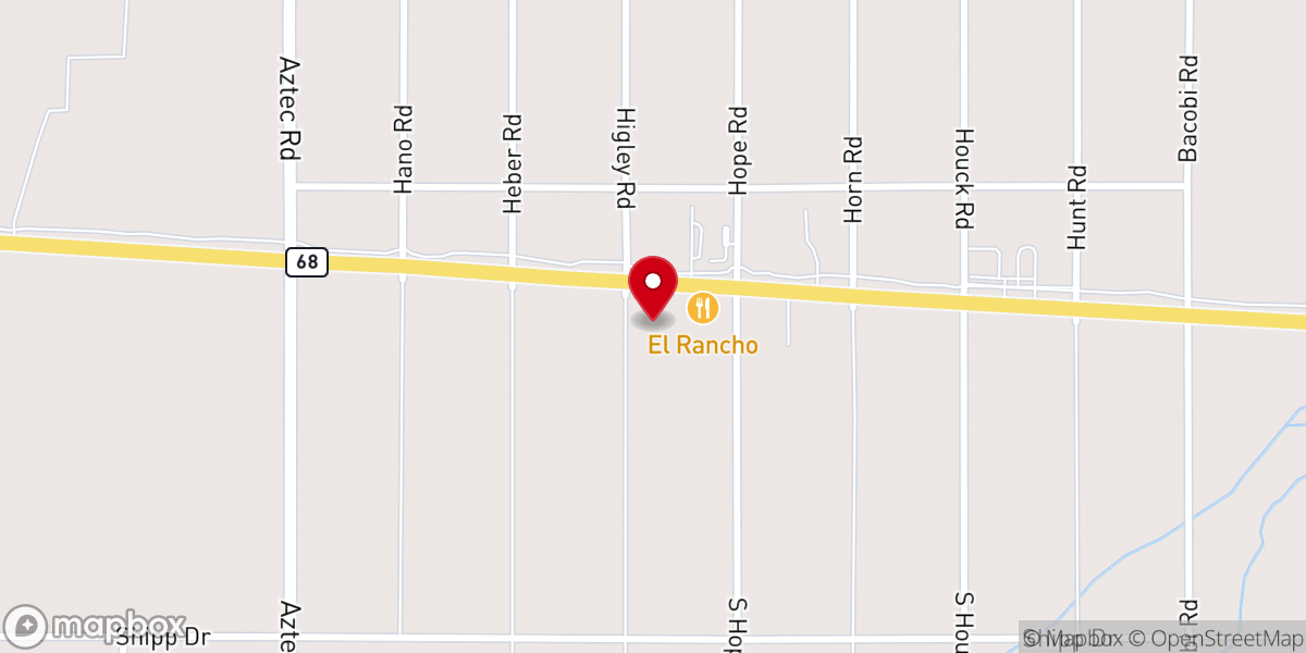 Map showing location of Golden Valley Baptist Church