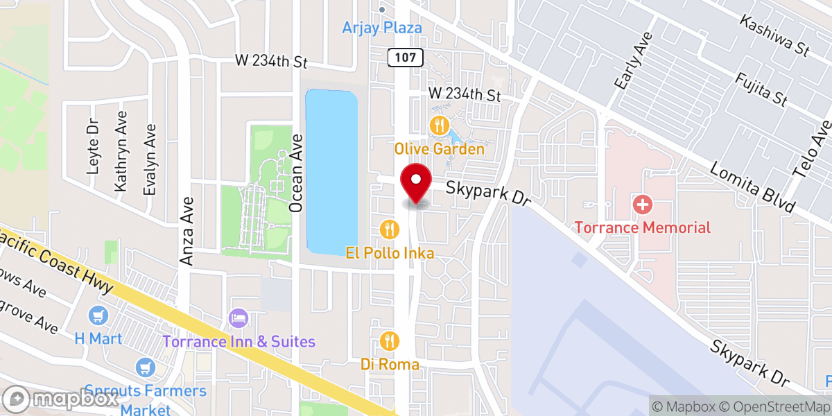 Map showing location of Evangelical Formosan Church South Bay