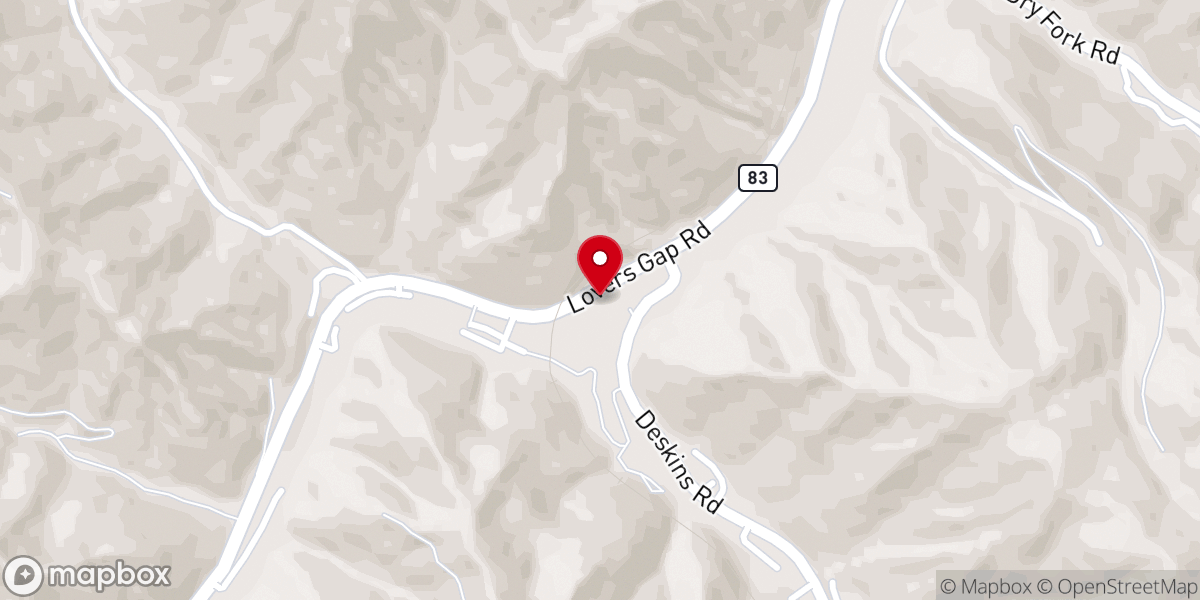 Map showing location of Victory Baptist Church