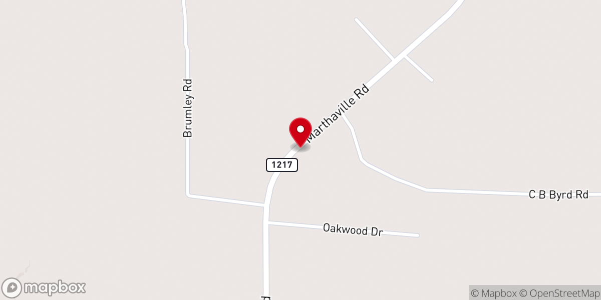 Map showing location of Grace Christian Fellowship