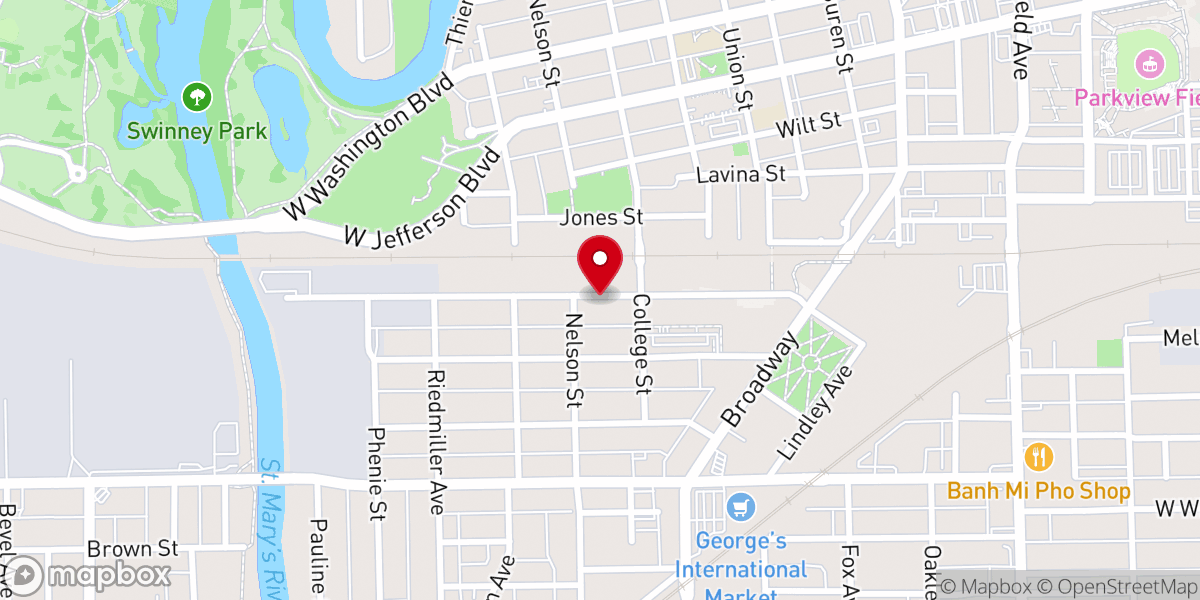 Map showing location of Associated Churches Foundation Inc
