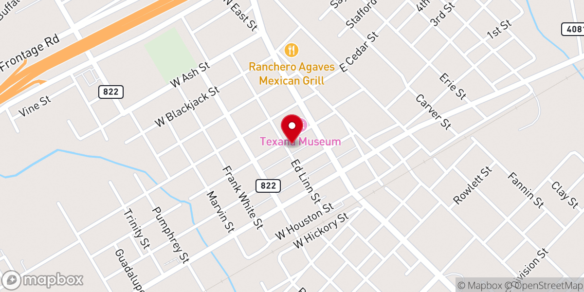 Map showing location of First Assembly of God