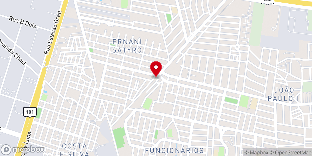 Map showing location of Família pentecostal êxodo