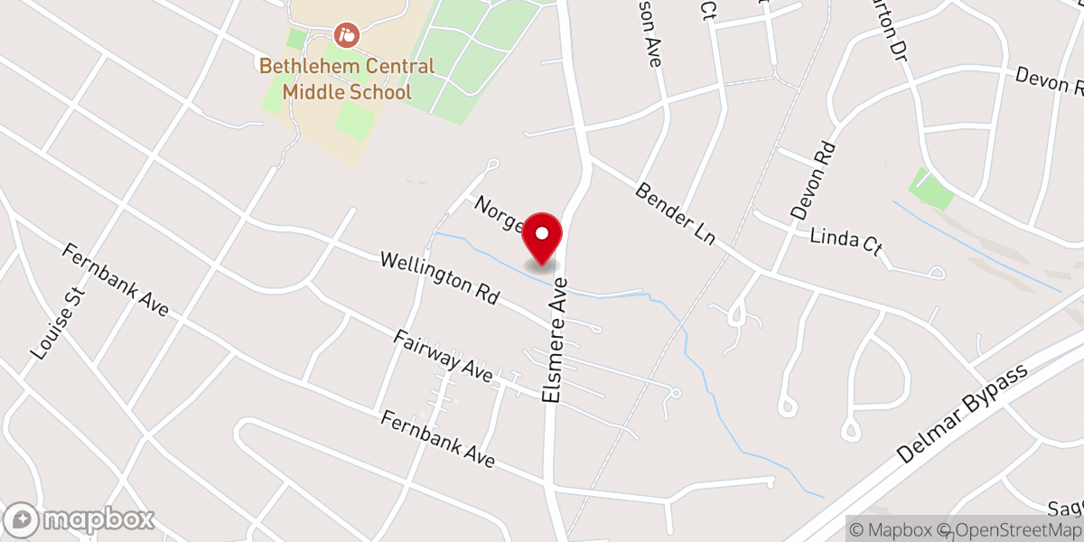 Map showing location of Delmar Chadbad Center Inc