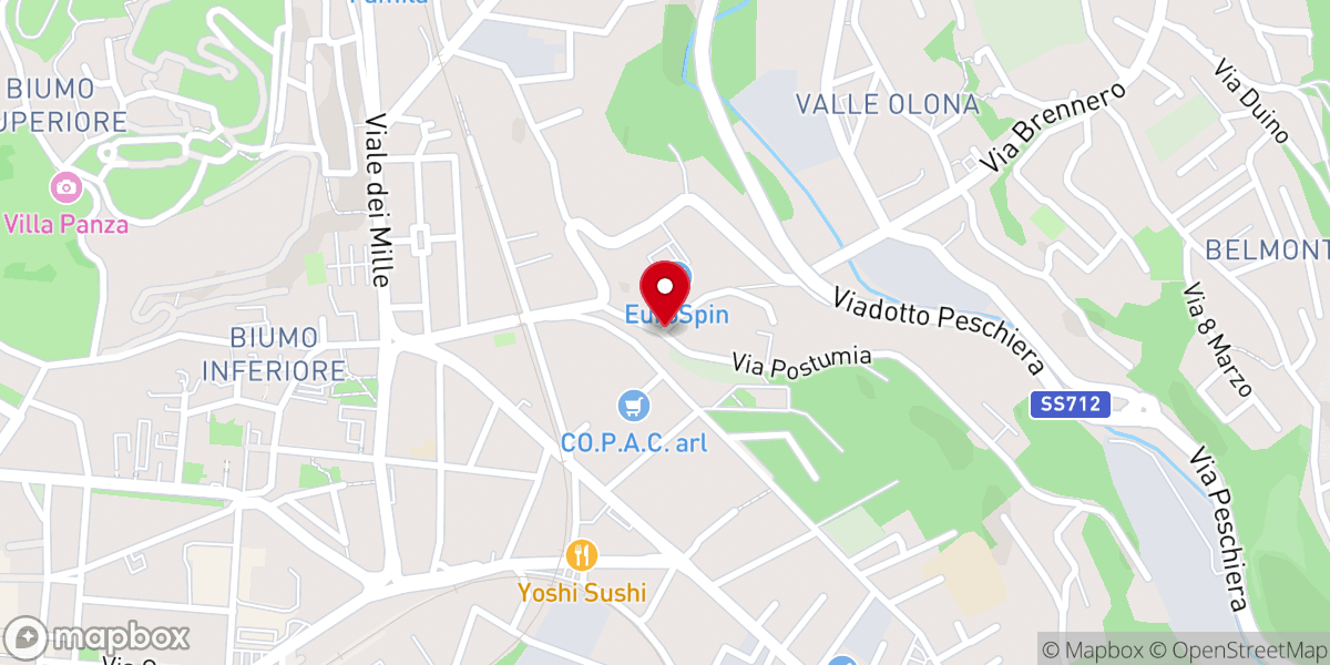 Map showing location of Cappella alla Vergine Addolorata