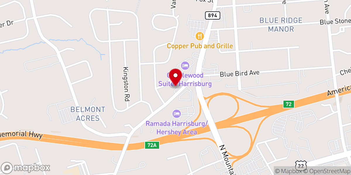 Map showing location of Life House Church East Shore Campus