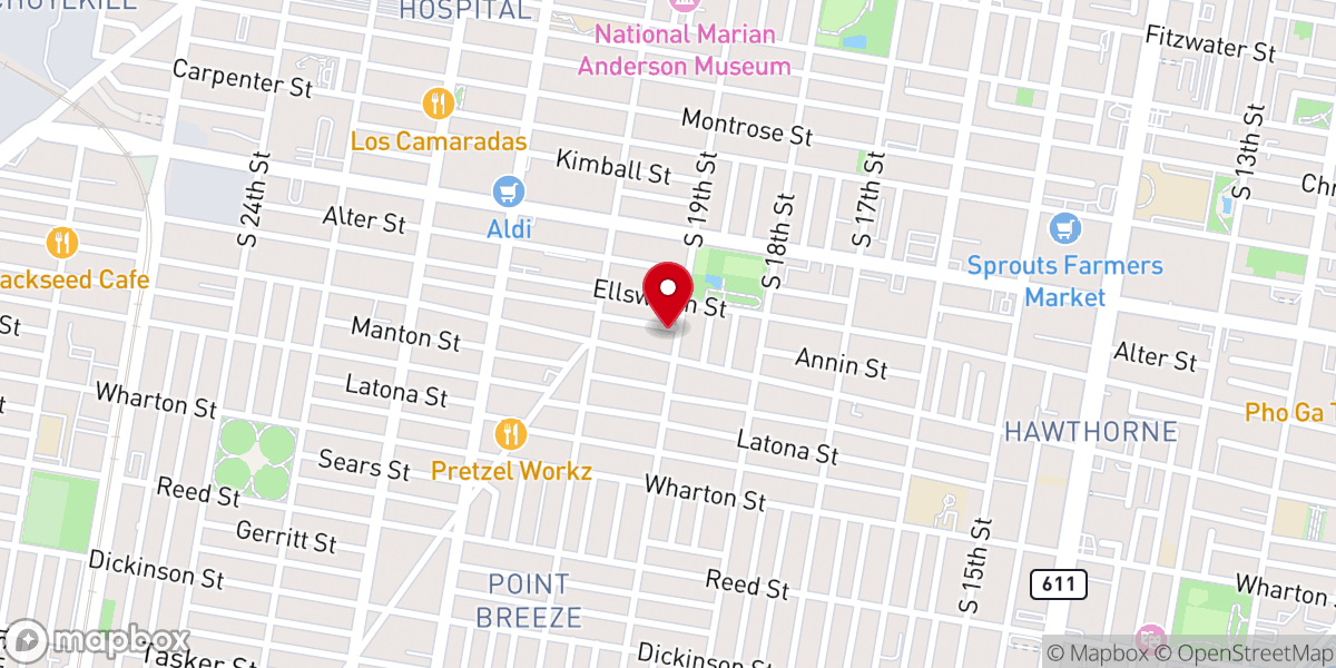 Map showing location of Bryant Baptist Church