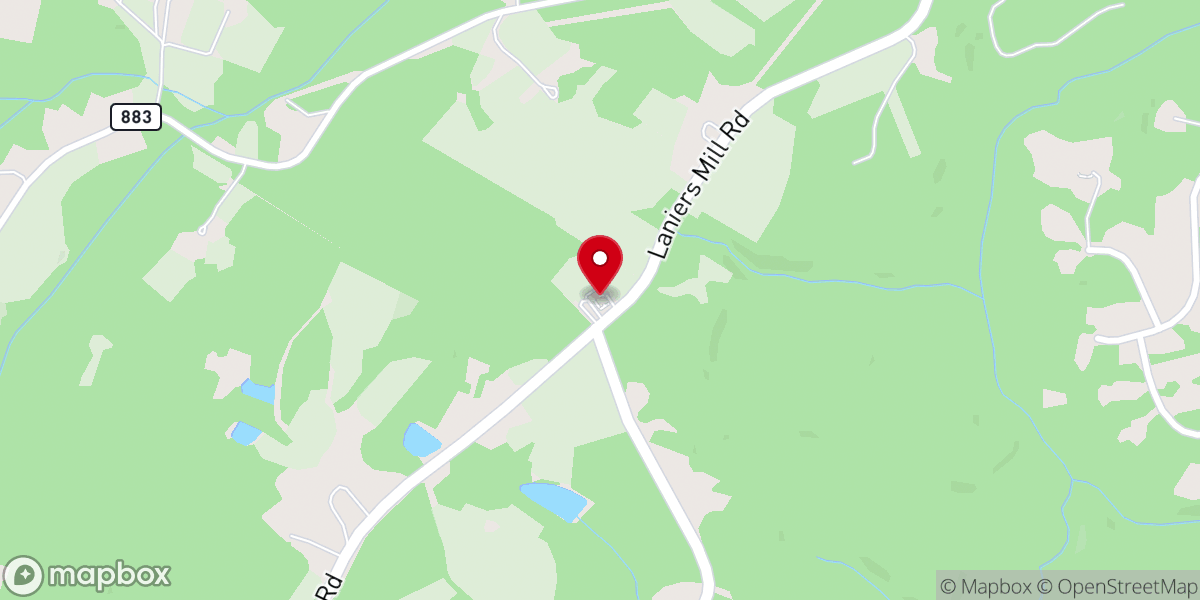 Map showing location of Mt Freeman Baptist Church