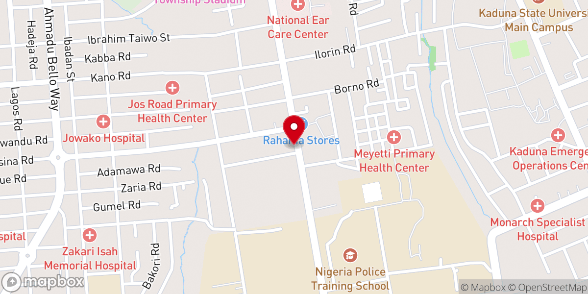 Map showing location of Our saviors Anglican Church Kaduna
