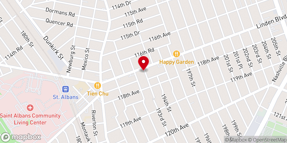 Map showing location of Voice of Healing