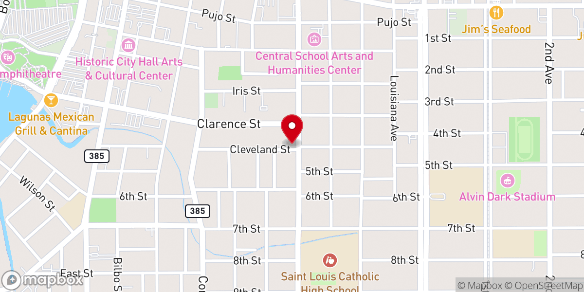 Map showing location of Impact Church of Lake Charles