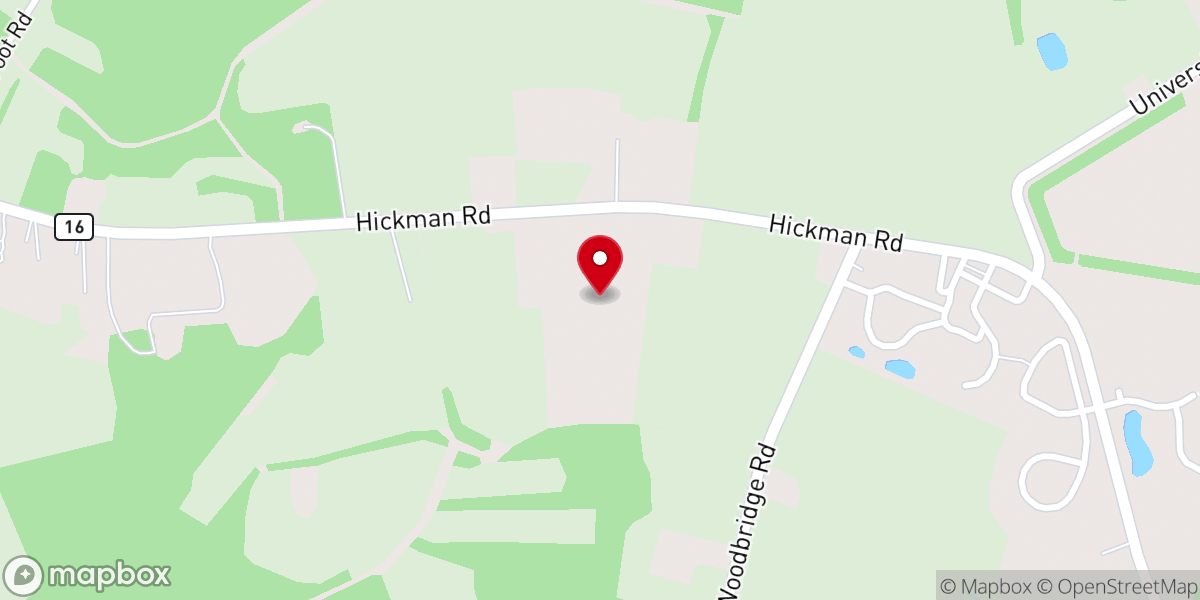 Map showing location of Heritage Bible Baptist Church