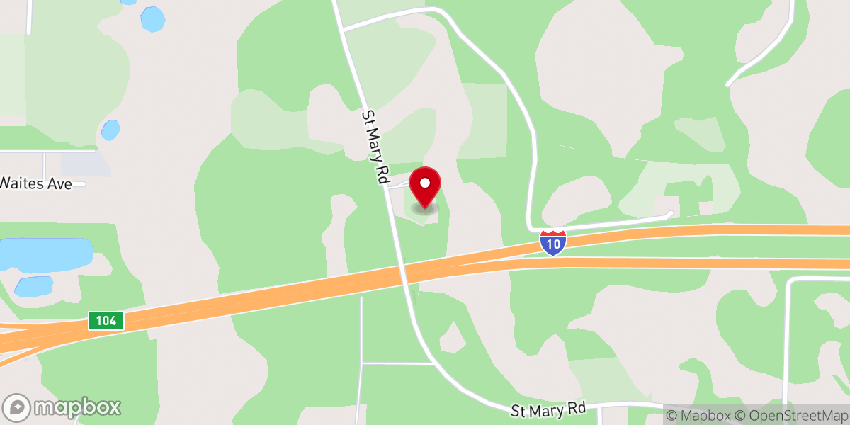 Map showing location of Saint Marys Church