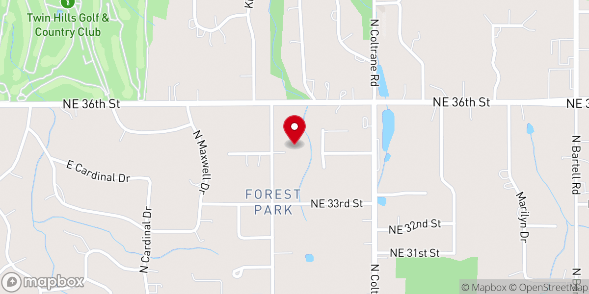 Map showing location of New Covenant Worship Center Inc