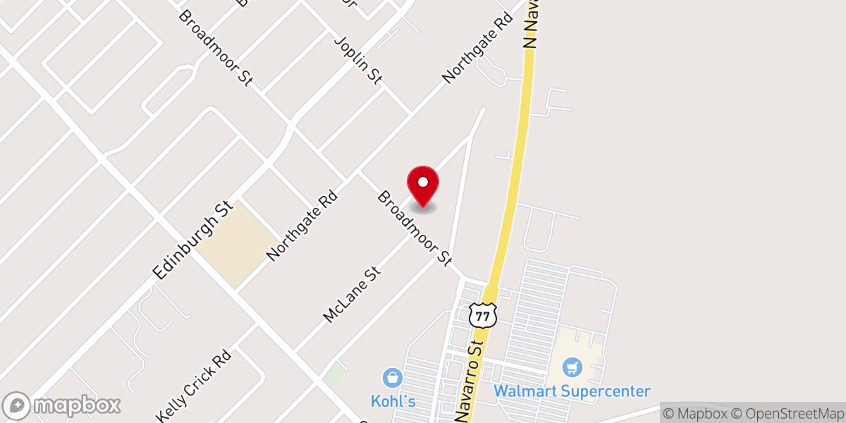 Map showing location of Northgate Church of God