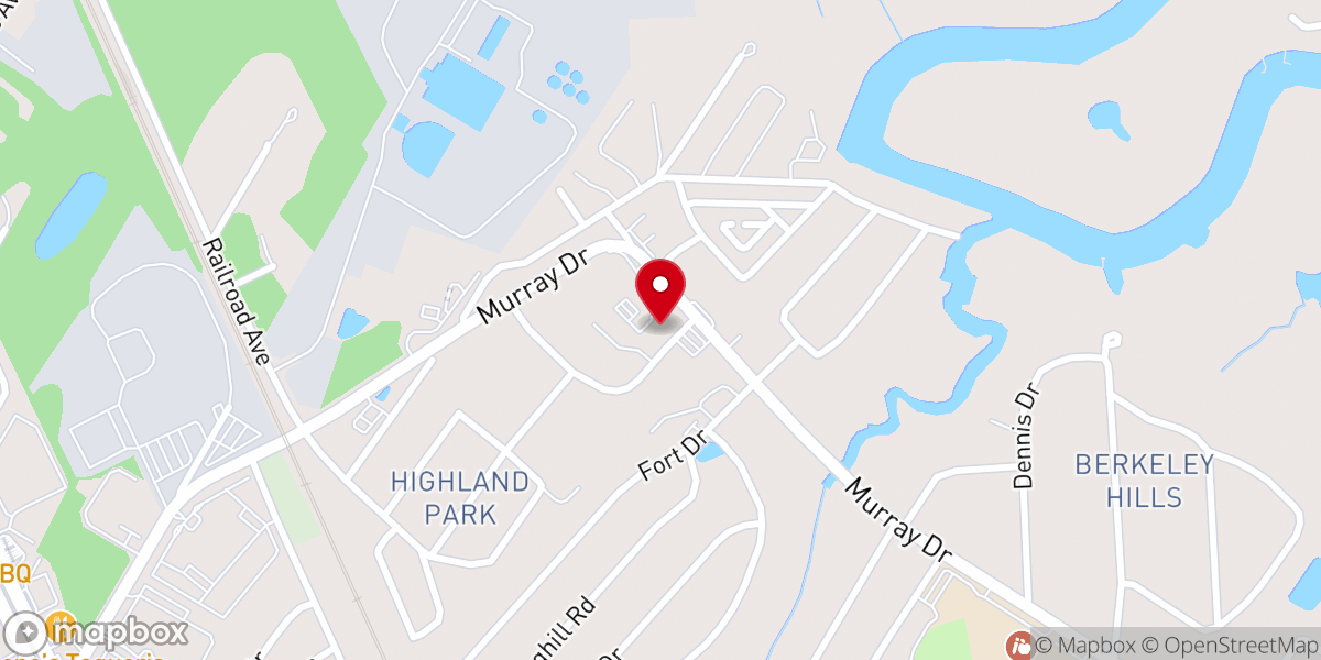 Map showing location of Highland Park Baptist Church