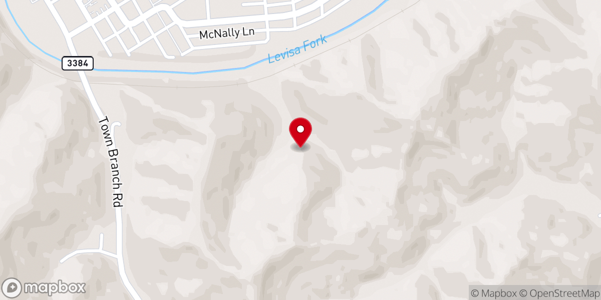 Map showing location of Spurlock Old Regular Baptist Church