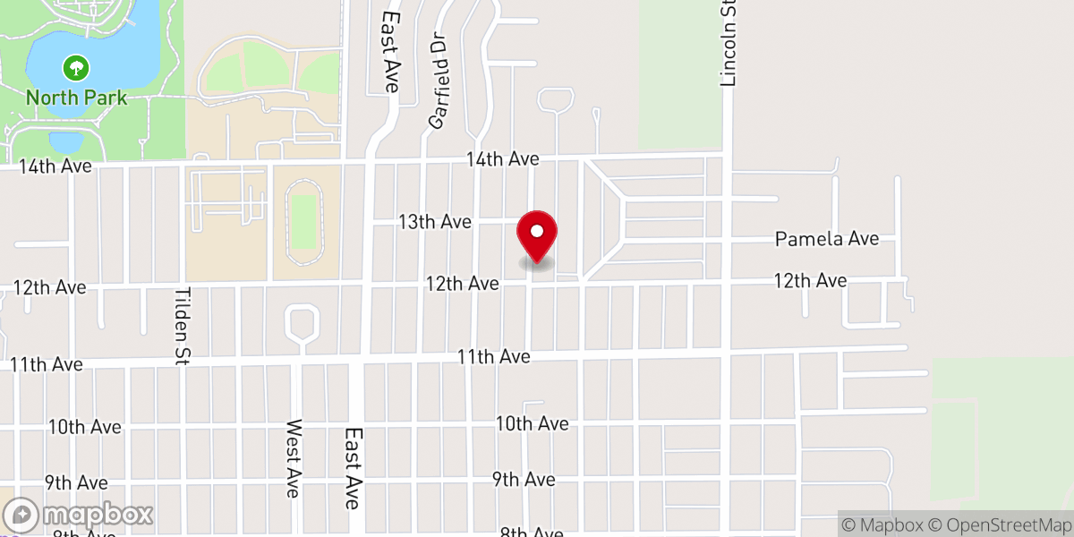 Map showing location of All Saints Catholic Church & School