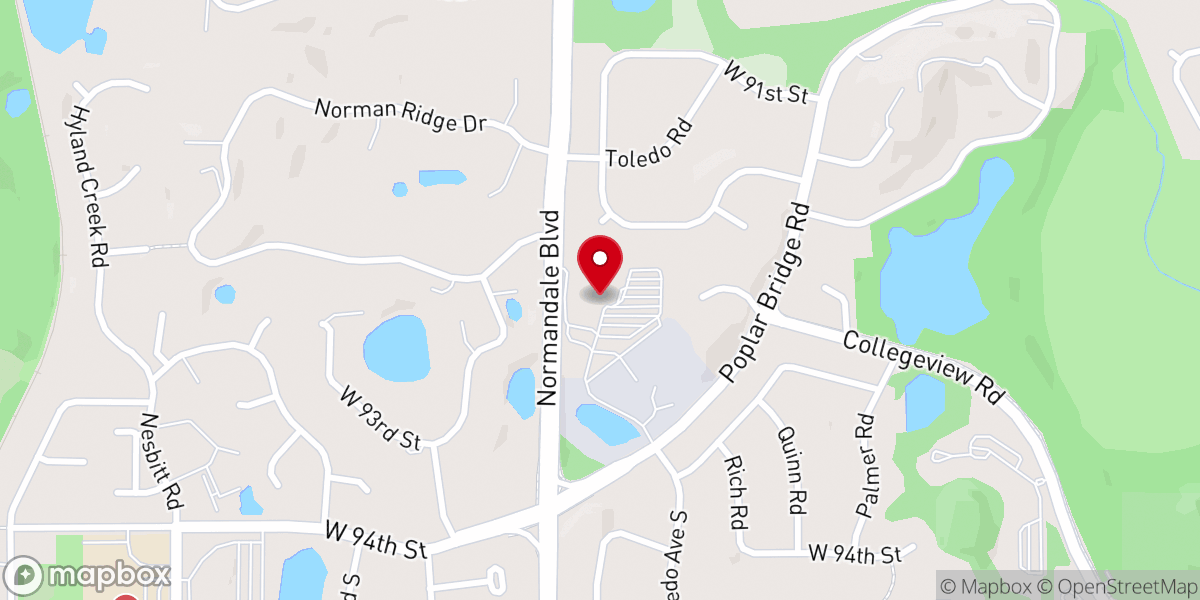 Map showing location of St. Michaels Lutheran Church