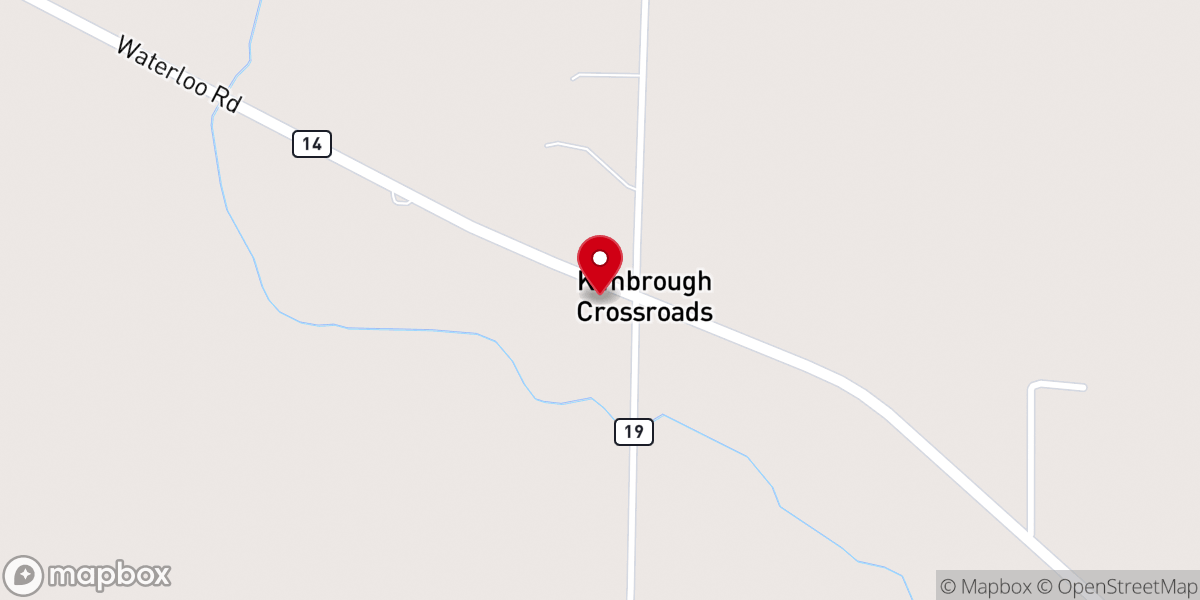 Map showing location of Jones Chapel Freewill Baptist Church