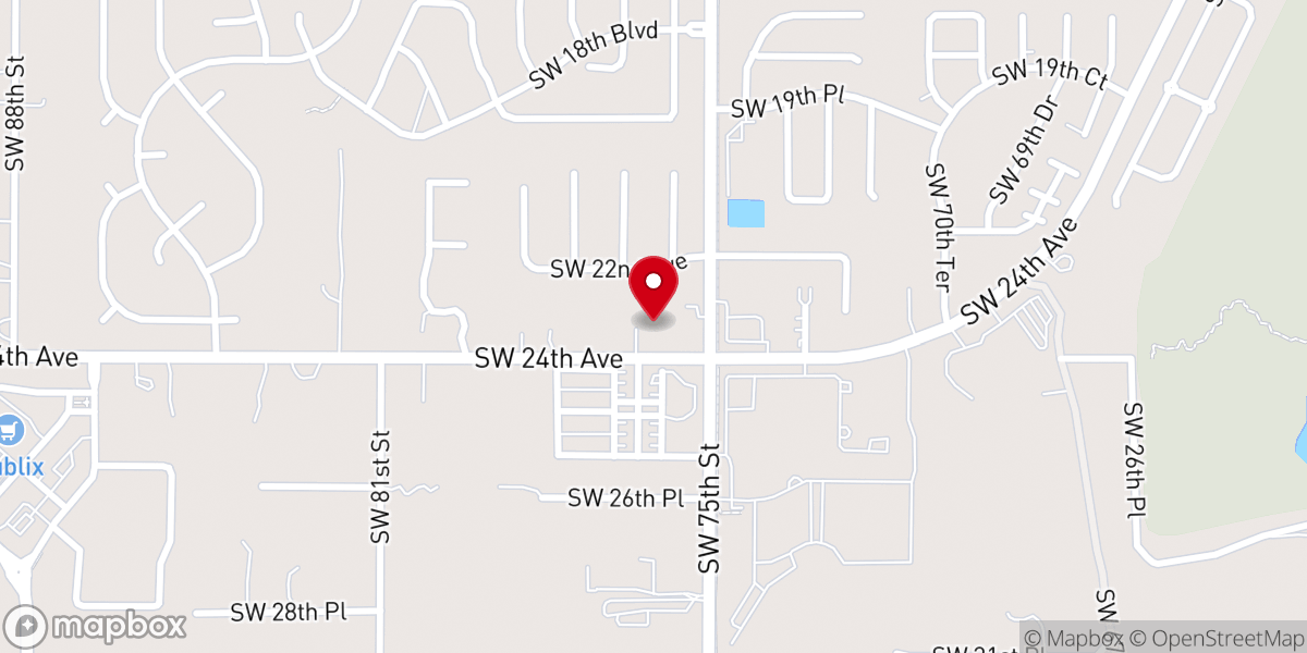 Map showing location of Powerhouse Family Worship Center