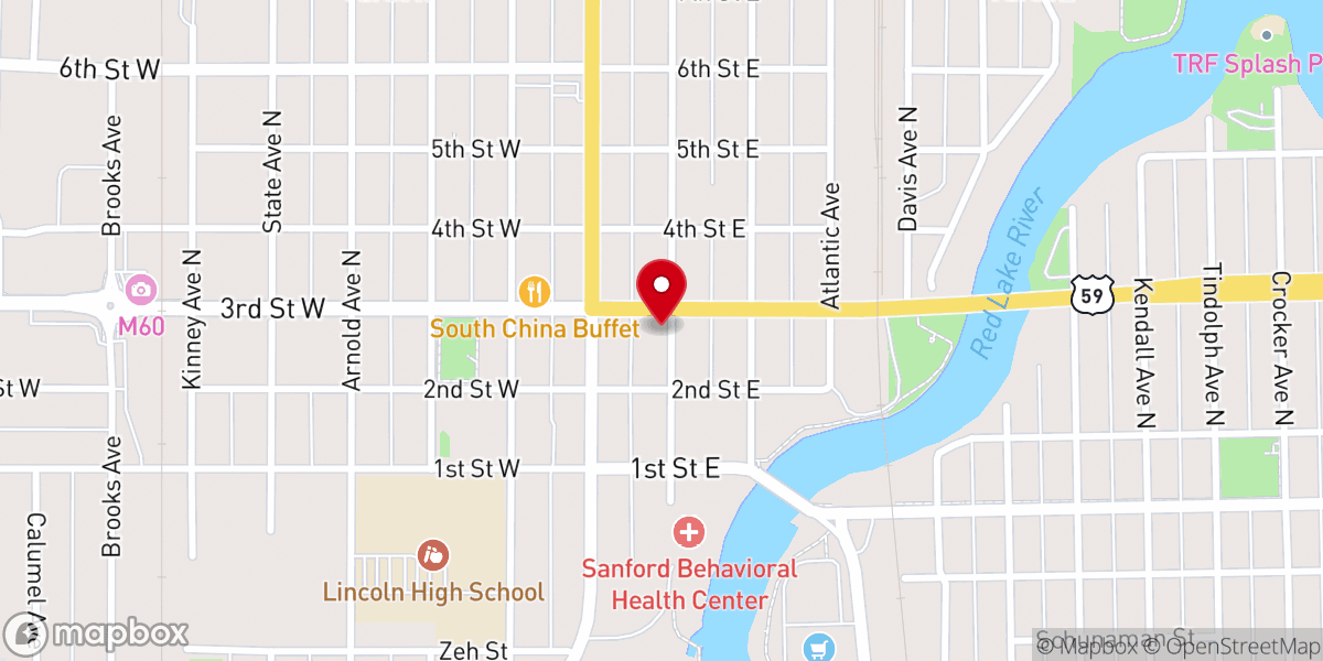 Map showing location of Trf Hop
