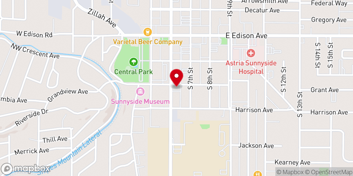 Map showing location of Iglesia Cristiana Vida Abundante