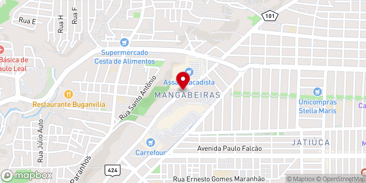 Map showing location of Igreja Universal Catedral Alagoas