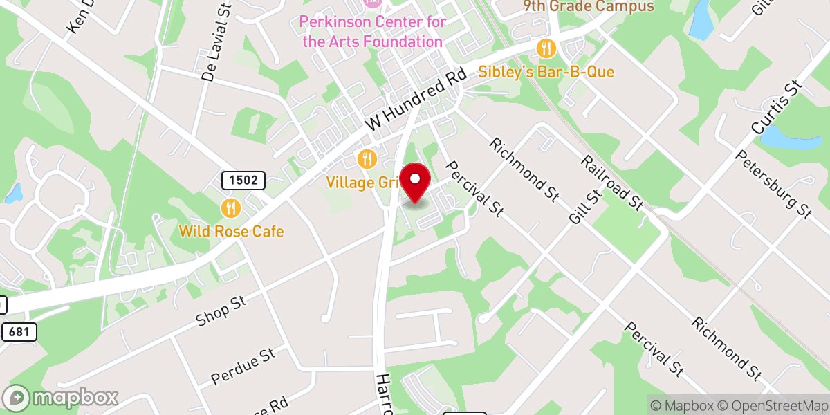 Map showing location of Chester Baptist Preschool