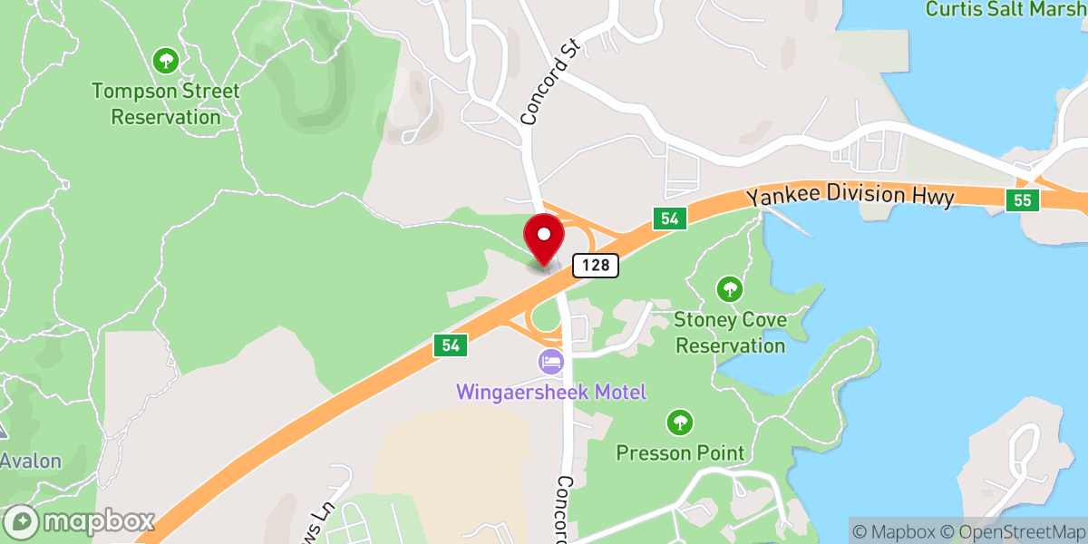Map showing location of Tompson Street Reservation
