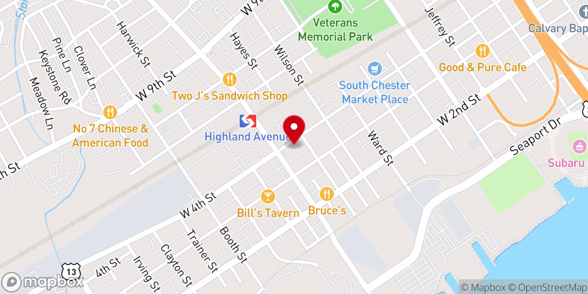 Map showing location of Saint Hedwig's Convent