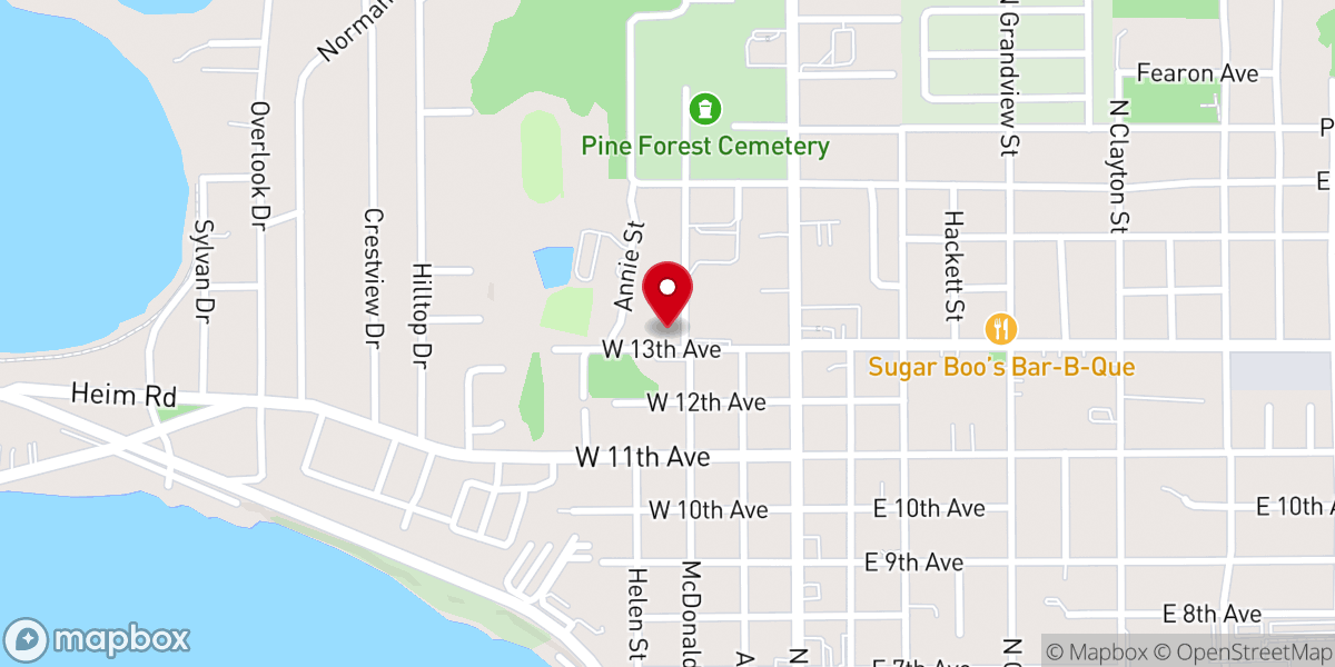 Map showing location of Mount Dora Children's Home