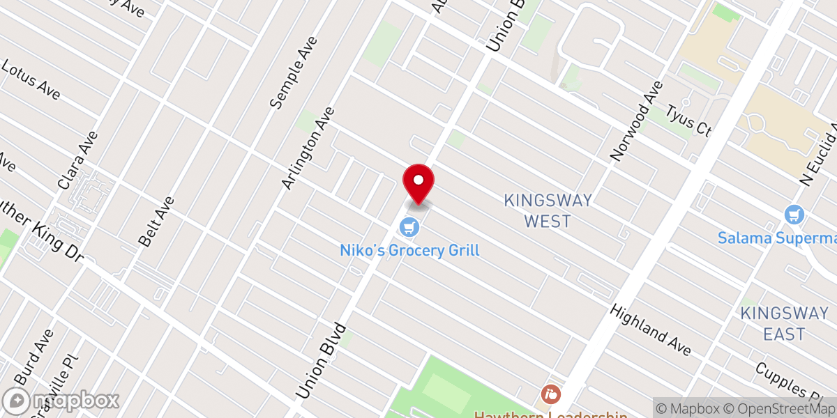 Map showing location of Rock of Ages Baptist Church