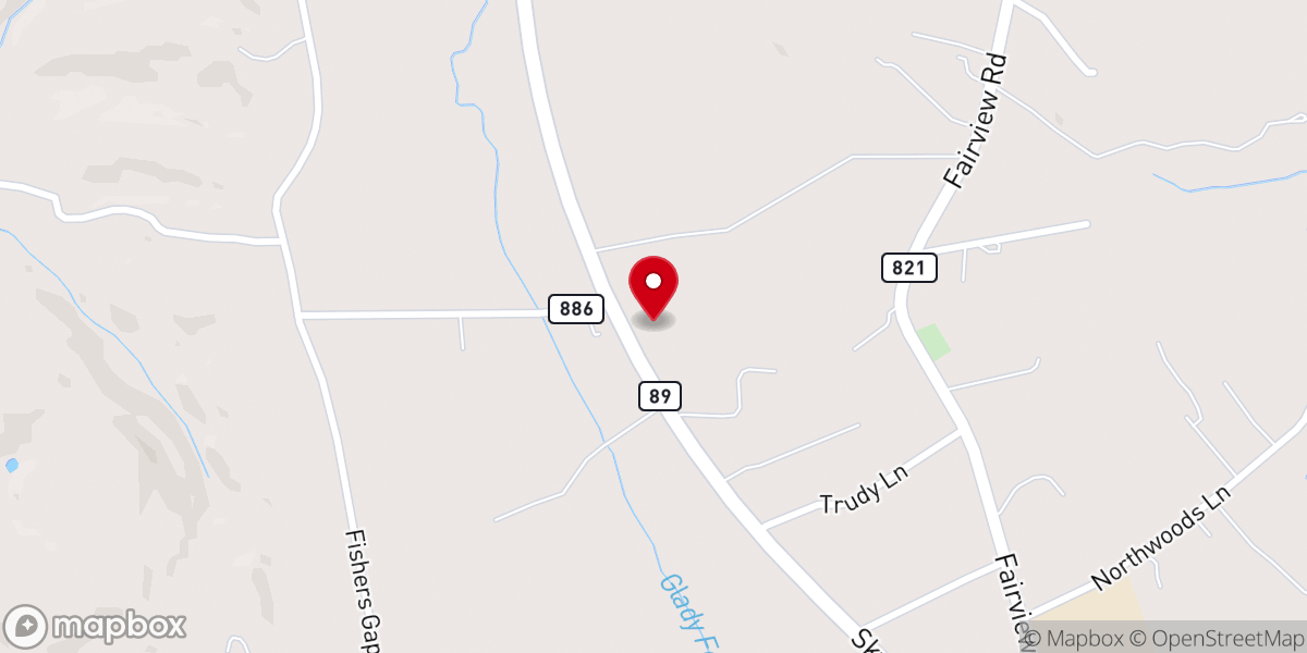 Map showing location of Southside Church of Christ