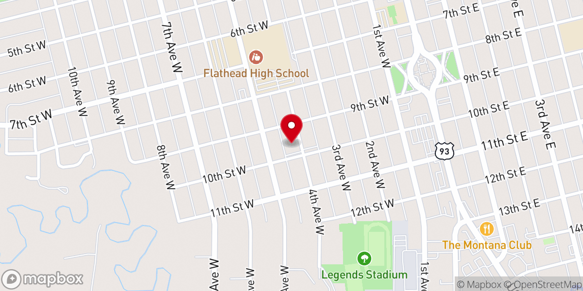 Map showing location of Bethel Baptist Church