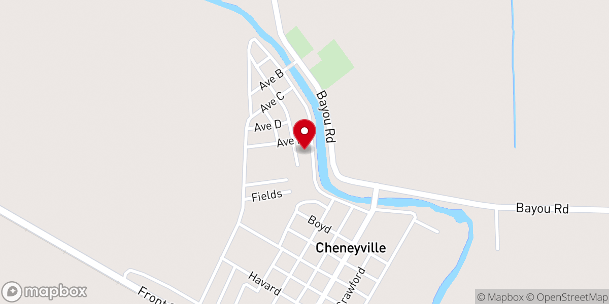 Map showing location of St. Paul United Methodist Church