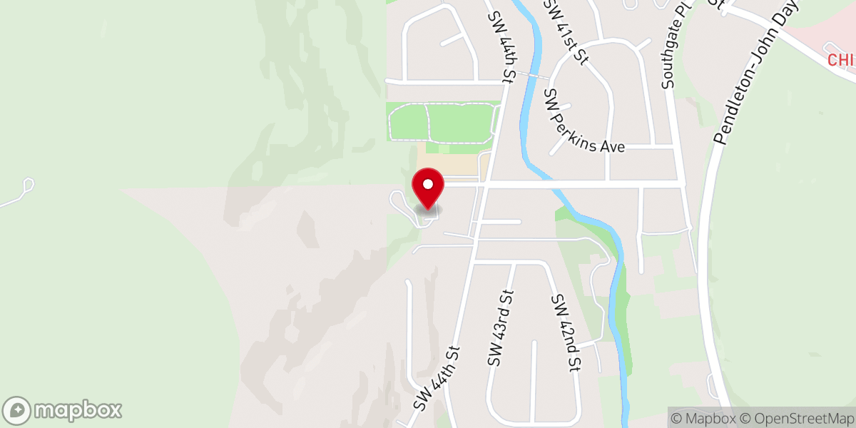 Map showing location of Iglesia Adventista Hispana de Pendleton