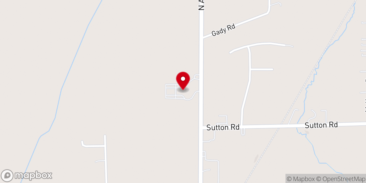 Map showing location of Grace Evangelical Lutheran Church