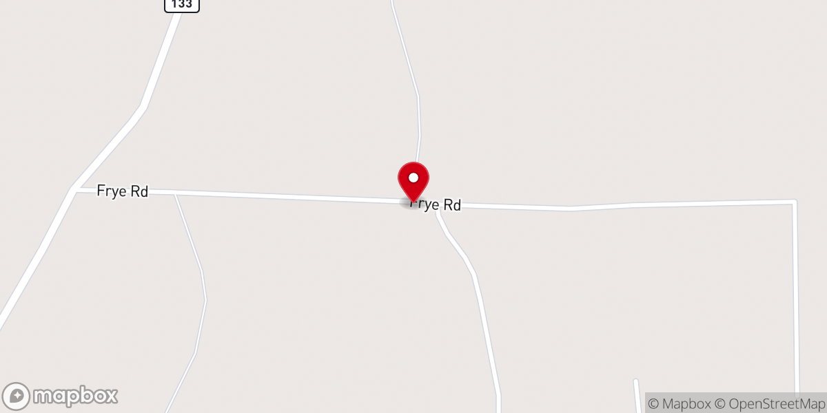 Map showing location of Kedron Church